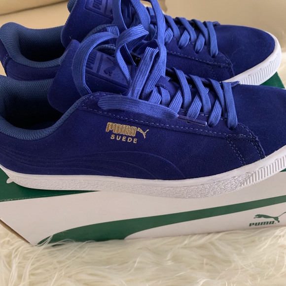 PUMA Men's Suede Classic Debossed: Mazarine Blue - Picture 5 of 8